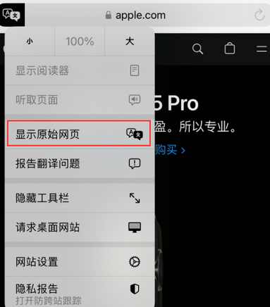 在 iPhone 上使用 Safari 浏览器翻译网页 在 iPhone 上使用 Safari 浏览器翻译网页